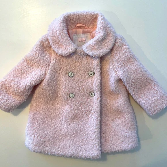 Janie and Jack beautiful pink coat 6 - 12 months - Picture 1 of 2